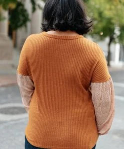 Ave Shops Jennica Top In Warm Spice | Long Sleeve Tops for Women | Elegant Tops & Blouses 27 Ave Shops Jennica Top In Warm Spice