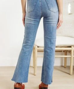 Ave Shops Jody Slim Flare Side Slit Jeans Bottoms & Jeans