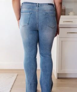 Ave Shops Jody Slim Flare Side Slit Jeans Bottoms & Jeans