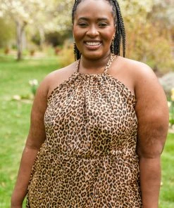 Ave Shops Dresses, Rompers, Jumpsuits Just My Luck Animal Print Dress