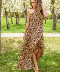 Ave Shops Dresses, Rompers, Jumpsuits Just My Luck Animal Print Dress