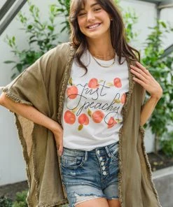 Ave Shops New Arrivals Just Peachy Graphic T-Shirt