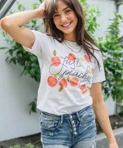 Ave Shops New Arrivals Just Peachy Graphic T-Shirt