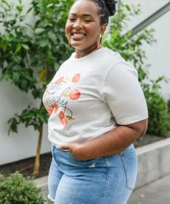 Ave Shops New Arrivals Just Peachy Graphic T-Shirt