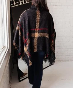 Ave Shops DOORBUSTER Keep It Cozy Poncho Cardigans, Sweaters, Outerwear