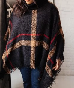 Ave Shops DOORBUSTER Keep It Cozy Poncho Cardigans, Sweaters, Outerwear