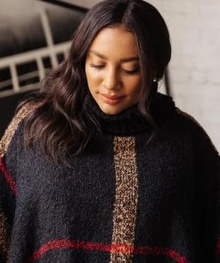 Ave Shops DOORBUSTER Keep It Cozy Poncho Cardigans, Sweaters, Outerwear