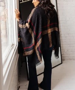 Ave Shops DOORBUSTER Keep It Cozy Poncho Cardigans, Sweaters, Outerwear