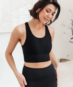 Ave Shops Keep Up Sports Bra - Black | Comfortable & Supportive Active Wear 20 Ave Shops Keep Up Sports Bra In Black