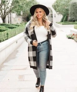 Ave Shops The Checkmate Cardigan | Stylish Women's Sweater | Outerwear & Tops 15 Ave Shops The Checkmate Cardigan Clothing