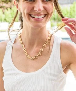 Ave Shops Statement Chain Necklace