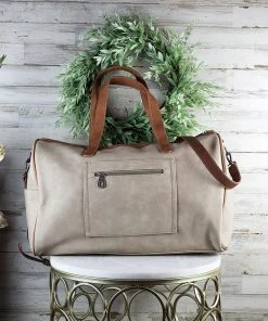Montana West New Arrivals Khaki Arrow Weekender Duffle Bag