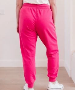 Ave Shops Kick Back Distressed Joggers - Hot Pink | Comfortable Bottoms & Jeans 47 Ave Shops Kick Back Distressed Joggers Hot Pink Bottoms & Jeans