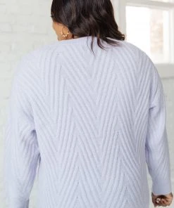 Ave Shops La-La Lux Sweater In Lavender Cardigans, Sweaters, Outerwear