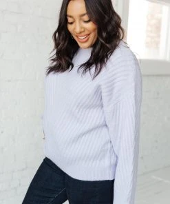 Ave Shops La-La Lux Sweater In Lavender Cardigans, Sweaters, Outerwear