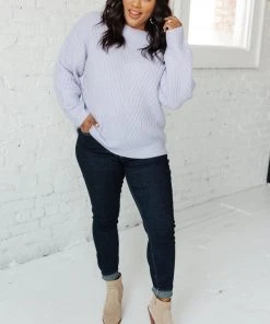 Ave Shops La-La Lux Sweater In Lavender Cardigans, Sweaters, Outerwear
