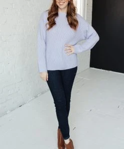 Ave Shops La-La Lux Sweater In Lavender Cardigans, Sweaters, Outerwear