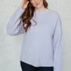 Ave Shops La-La Lux Sweater In Lavender Cardigans, Sweaters, Outerwear