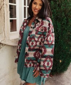 Ave Shops Clothing Mountain Top Shacket - Stylish Cardigan & Outerwear for Women 42 Ave Shops Clothing Mountain Top Shacket