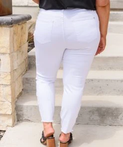 Ave Shops New Arrivals Lauren Hi-Waisted White Skinny Jeans for Women | Trendy High-Waist Denim 24 Ave Shops New Arrivals Lauren Hi-Waisted White Skinny Jeans