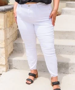 Ave Shops New Arrivals Lauren Hi-Waisted White Skinny Jeans for Women | Trendy High-Waist Denim 21 Ave Shops New Arrivals Lauren Hi-Waisted White Skinny Jeans