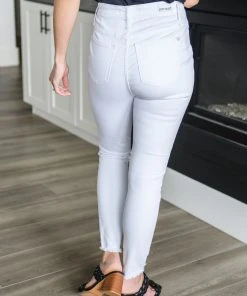 Ave Shops New Arrivals Lauren Hi-Waisted White Skinny Jeans for Women | Trendy High-Waist Denim 23 Ave Shops New Arrivals Lauren Hi-Waisted White Skinny Jeans