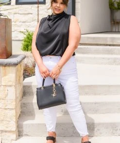 Ave Shops New Arrivals Lauren Hi-Waisted White Skinny Jeans for Women | Trendy High-Waist Denim 25 Ave Shops New Arrivals Lauren Hi-Waisted White Skinny Jeans