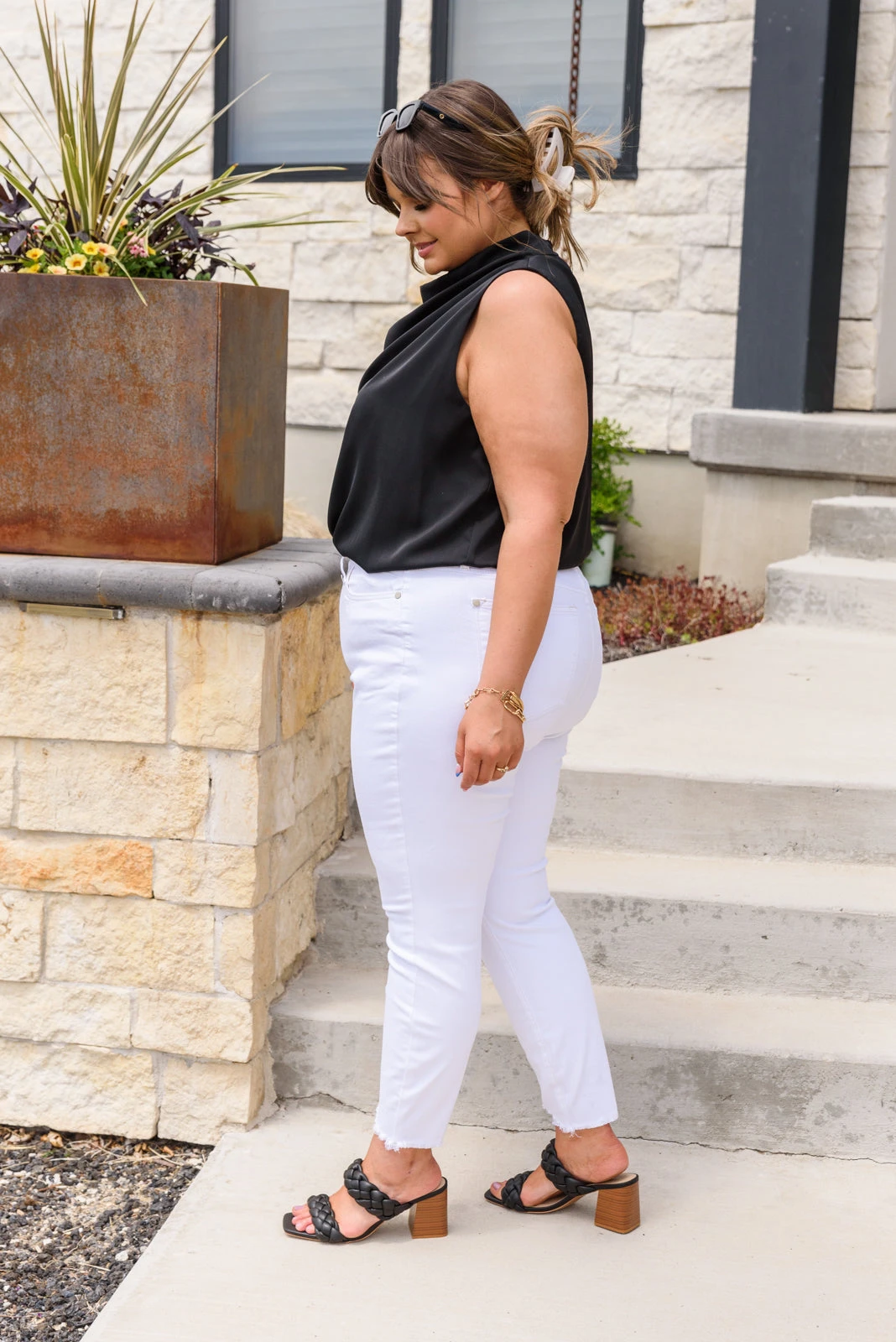 Ave Shops New Arrivals Lauren Hi-Waisted White Skinny Jeans for Women | Trendy High-Waist Denim 6 Ave Shops New Arrivals Lauren Hi-Waisted White Skinny Jeans