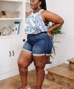 Ave Shops Layla High Waisted Pull On Shorts