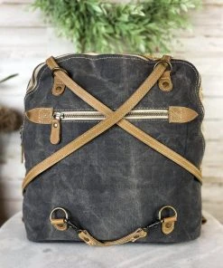 Sixtease Leafy Convertible Backpack/Tote Handbag