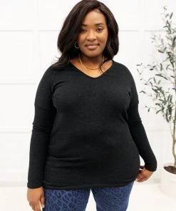 Ave Shops Let It Be Black Long Sleeve Top | Stylish Women's Tops & Blouses 23 Ave Shops Let It Be Top In Black Clothing