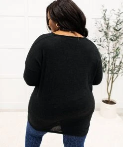 Ave Shops Let It Be Black Long Sleeve Top | Stylish Women's Tops & Blouses 26 Ave Shops Let It Be Top In Black Clothing