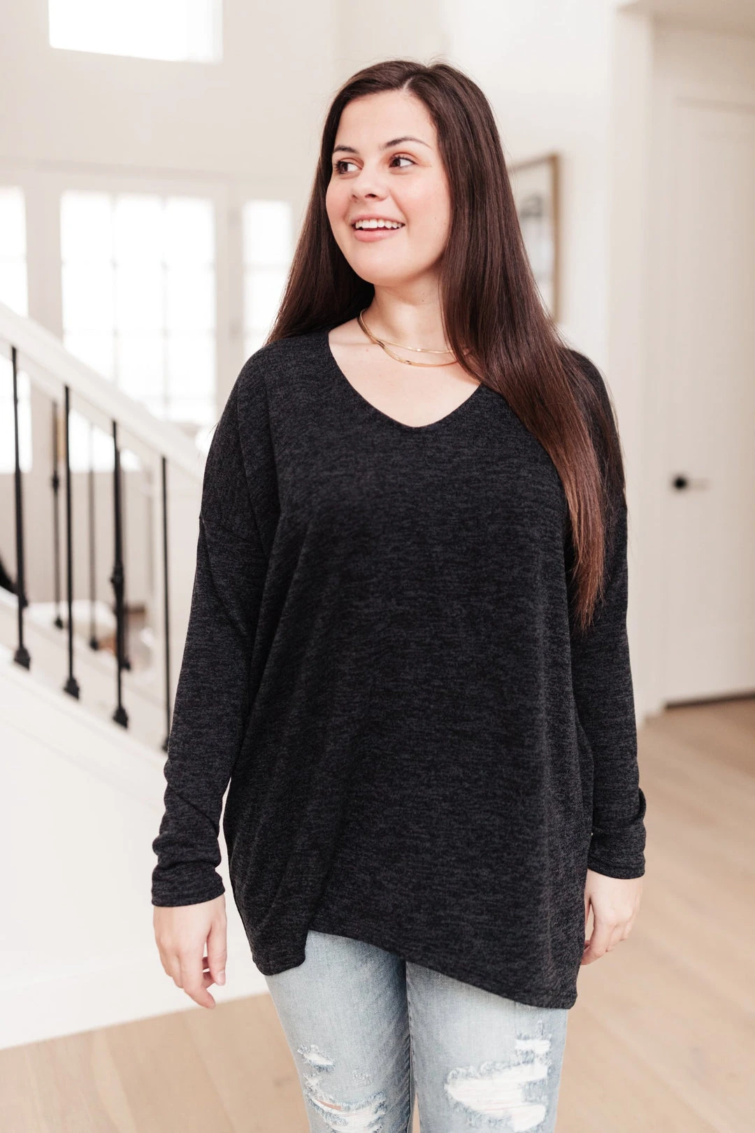 Ave Shops Let It Be Black Long Sleeve Top | Stylish Women's Tops & Blouses 14 Ave Shops Let It Be Top In Black Clothing