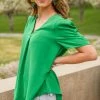 Ave Shops Let's Meet Up Green Blouse Clothing