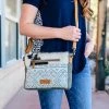 Sixtease Light Aztec & Cowhide Crossbody Handbag Handbags & Wallets
