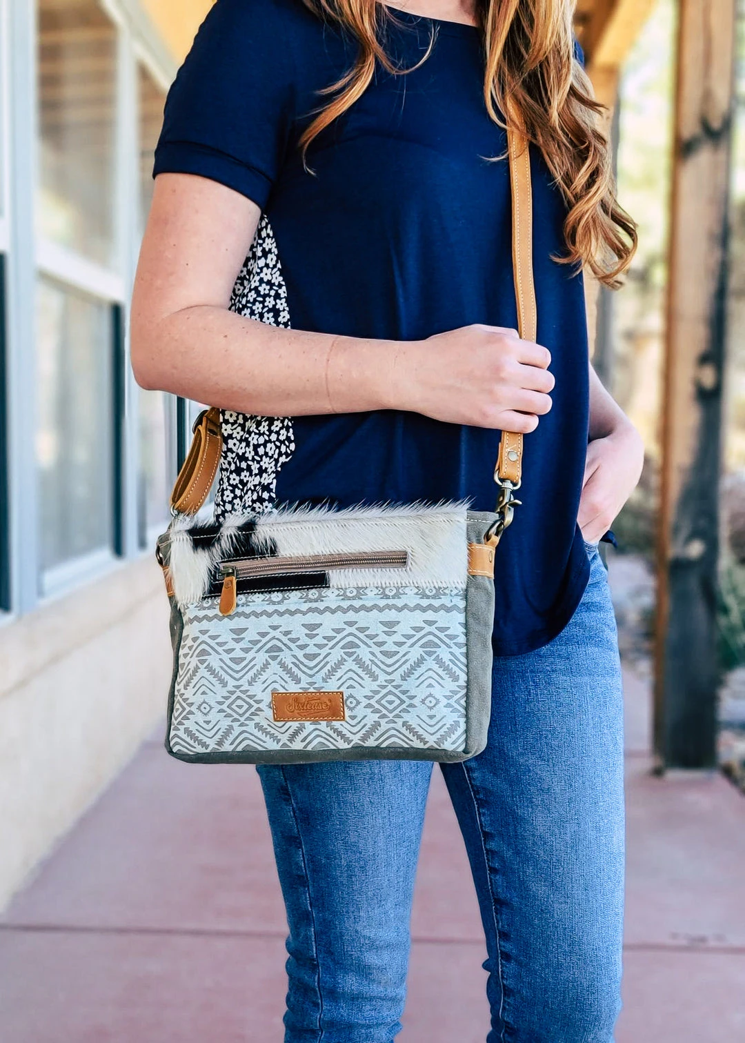 Sixtease Light Aztec & Cowhide Crossbody Handbag - Stylish & Durable Handbags & Wallets 3 Sixtease Light Aztec & Cowhide Crossbody Handbag Handbags & Wallets