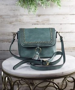 Jen & Co Light Blue Studded Crossbody Handbag | MEGA SALE -The Cinchy Cowgirl Store LightBlueStuddedCrossbodyHandbag1 1080x