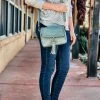 Jen & Co >> MEGA SALE << Light Blue Studded Crossbody Handbag