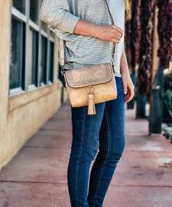 Jen & Co Light Blush Studded Crossbody Handbag - MEGA SALE -The Cinchy Cowgirl Store LightBlushStuddedCrossbodyHandbag5 1080x