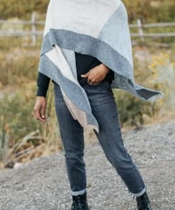 Ave Shops Lightly Layering Poncho Cardigan