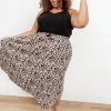 Ave Shops Lilith Maxi Skirt In Animal Print Bottoms & Jeans