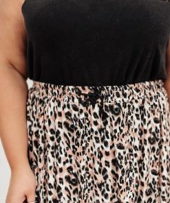 Ave Shops Lilith Maxi Skirt In Animal Print Bottoms & Jeans