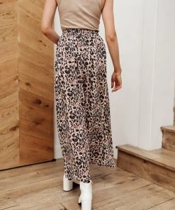 Ave Shops Lilith Maxi Skirt In Animal Print Bottoms & Jeans