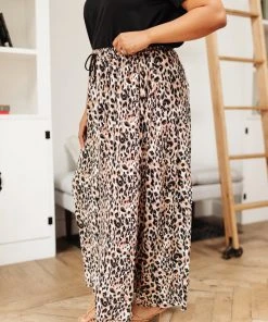 Ave Shops Lilith Maxi Skirt In Animal Print Bottoms & Jeans