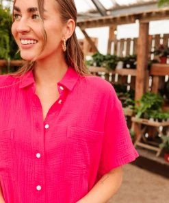 Ave Shops Lively Spirit Button Up