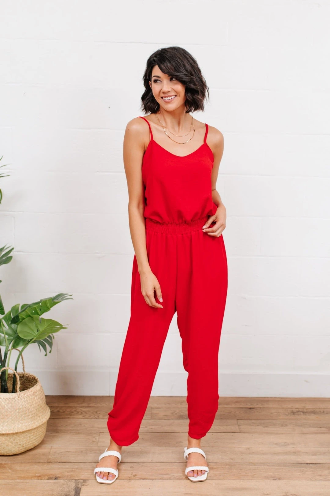 Ave Shops Livin' The Dream Red Jumpsuit - Stylish Women's Romper for Casual Wear 4 Ave Shops Livin' The Dream Jumpsuit In Red Dresses, Rompers, Jumpsuits