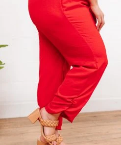 Ave Shops Livin' The Dream Red Jumpsuit - Stylish Women's Romper for Casual Wear 23 Ave Shops Livin' The Dream Jumpsuit In Red Dresses, Rompers, Jumpsuits