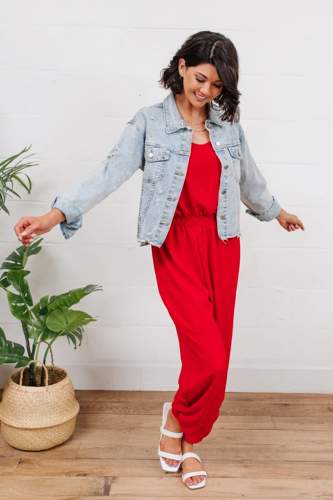 Ave Shops Livin' The Dream Red Jumpsuit - Stylish Women's Romper for Casual Wear 6 Ave Shops Livin' The Dream Jumpsuit In Red Dresses, Rompers, Jumpsuits