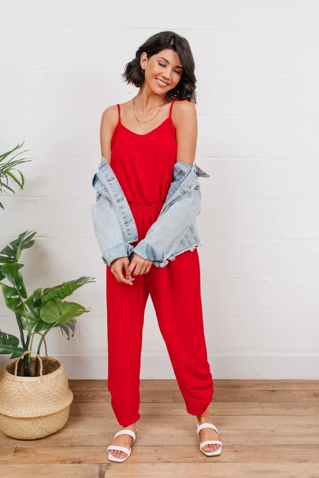 Ave Shops Livin' The Dream Red Jumpsuit - Stylish Women's Romper for Casual Wear 3 Ave Shops Livin' The Dream Jumpsuit In Red Dresses, Rompers, Jumpsuits