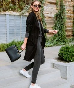 Ave Shops Lucky Break Jacket - Black Cardigan Sweater for Women | Stylish Outerwear 28 Ave Shops Lucky Break Jacket In Black Clothing